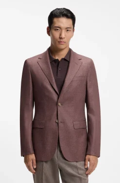 Regular-fit blazer in Loro Piana wool-silk