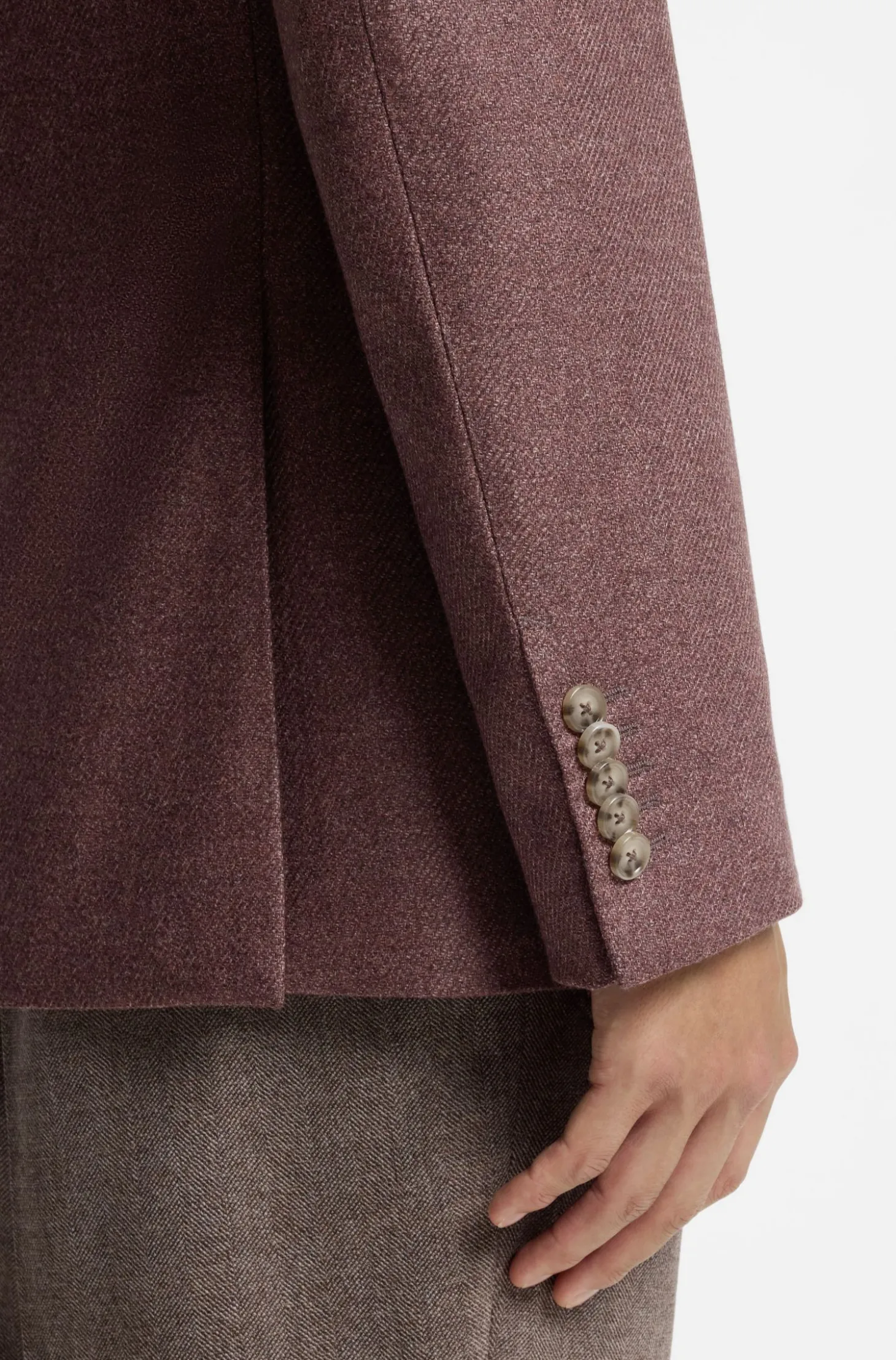 Regular-fit blazer in Loro Piana wool-silk