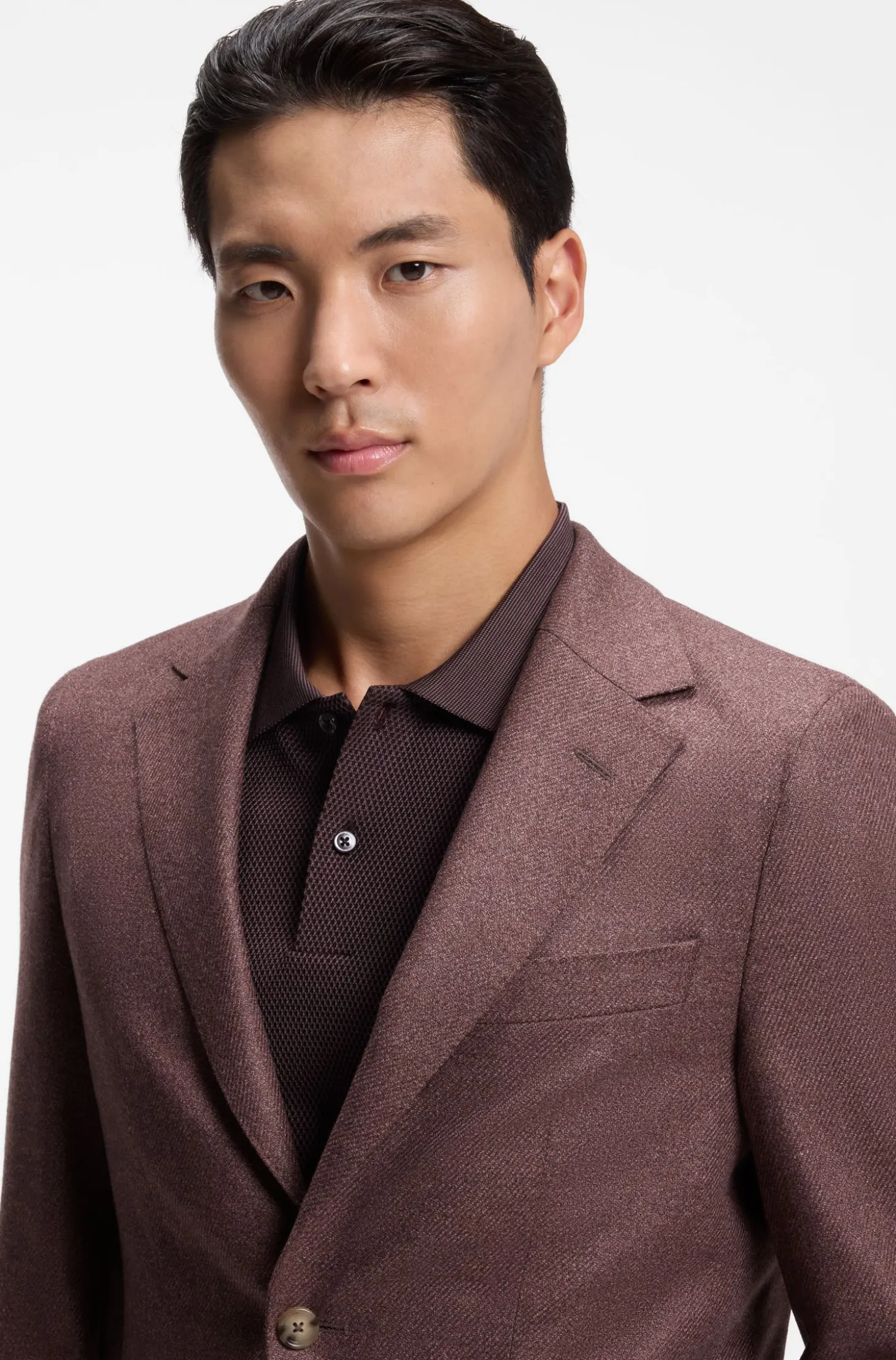 Regular-fit blazer in Loro Piana wool-silk