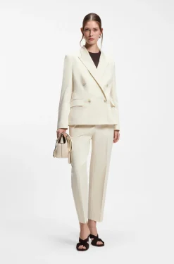 Regular-fit blazer in stretch cotton