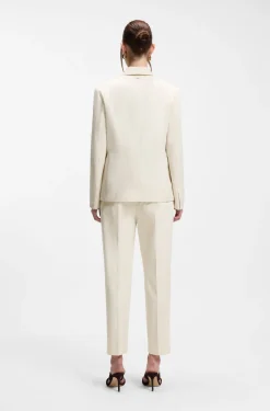 Regular-fit blazer in stretch cotton
