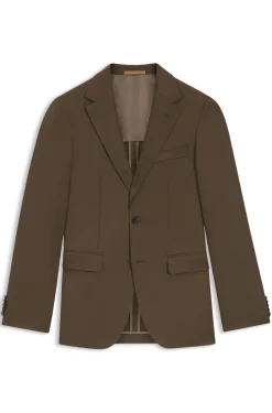 Regular-fit blazer in virgin and textured wool