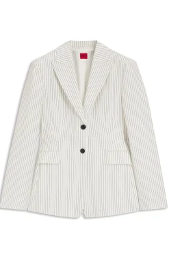 Regular-fit blazer with pinstripe