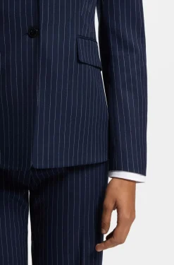 Regular-fit blazer with pinstripe