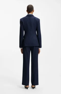 Regular-fit blazer with pinstripe