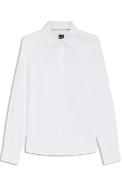 Regular-fit blouse in a cotton blend