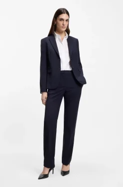 Regular-fit blouse in a cotton blend