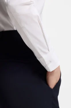 Regular-fit blouse in a cotton blend