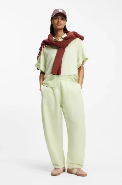 Regular-fit blouse with rolled cuffs