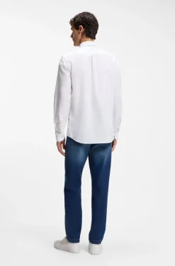 Regular-fit button-down shirt in Oxford cotton