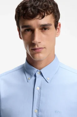 Regular-fit button-down shirt in Oxford cotton