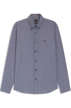 Regular-fit button-down shirt in Oxford cotton