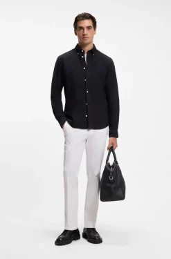 Regular-fit button-down shirt in Oxford cotton