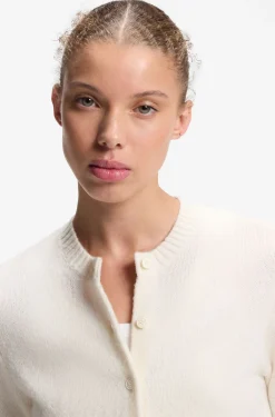Regular-fit cardigan blended with virgin wool