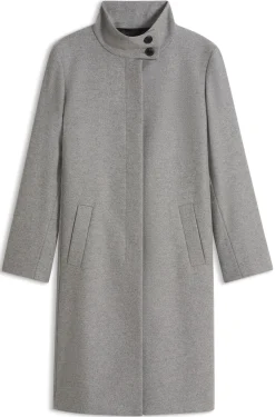 Regular-fit coat in a wool blend
