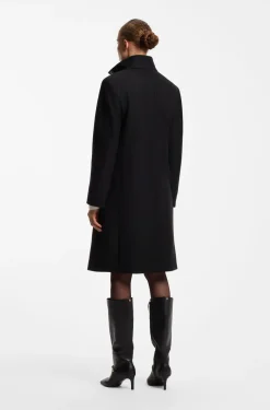Regular-fit coat in a wool blend