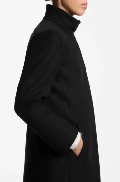 Regular-fit coat in a wool blend