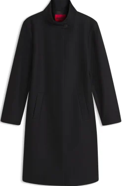 Regular-fit coat in a wool blend