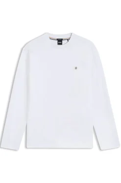 Regular-fit cotton T-shirt with subtle logo detail