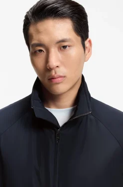 Regular-fit hooded jacket with water-repellent finish