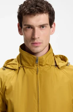 Regular-fit hooded jacket with water-repellent finish