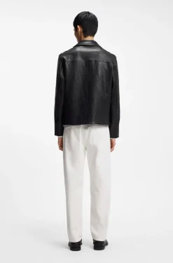 Regular-fit jacket in nappa leather