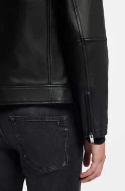 Regular-fit jacket in nappa leather