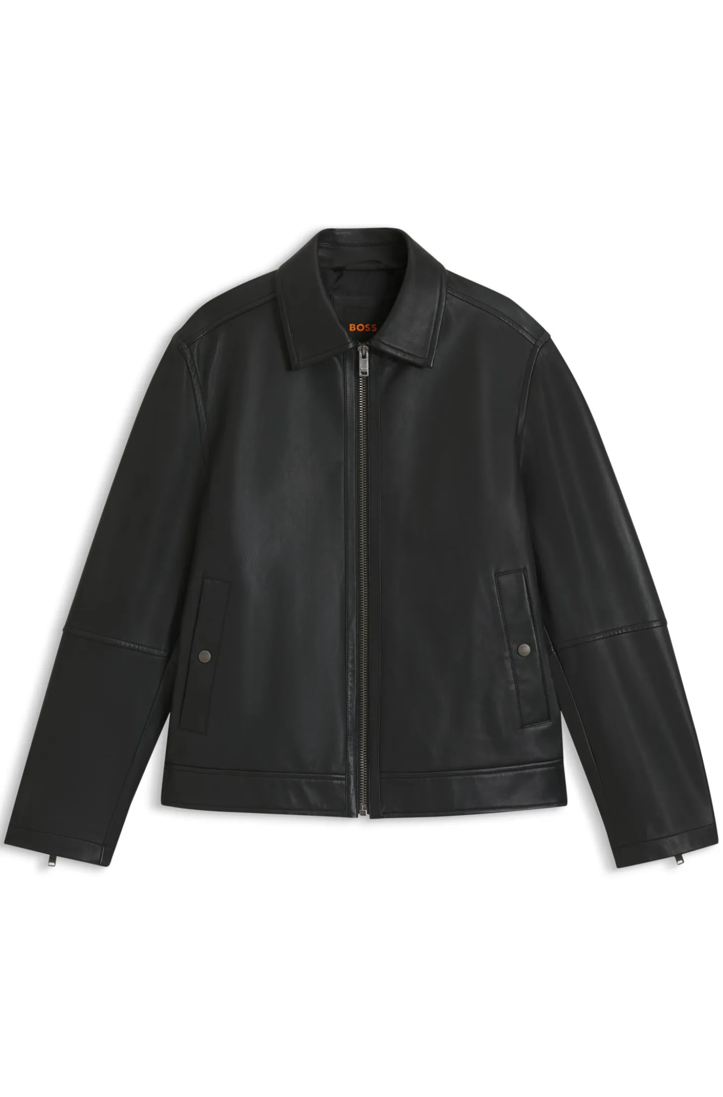 Regular-fit jacket in nappa leather