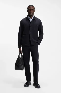 Regular-fit jacket in stretch jersey