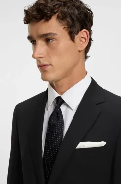Regular-fit jacket in stretch wool