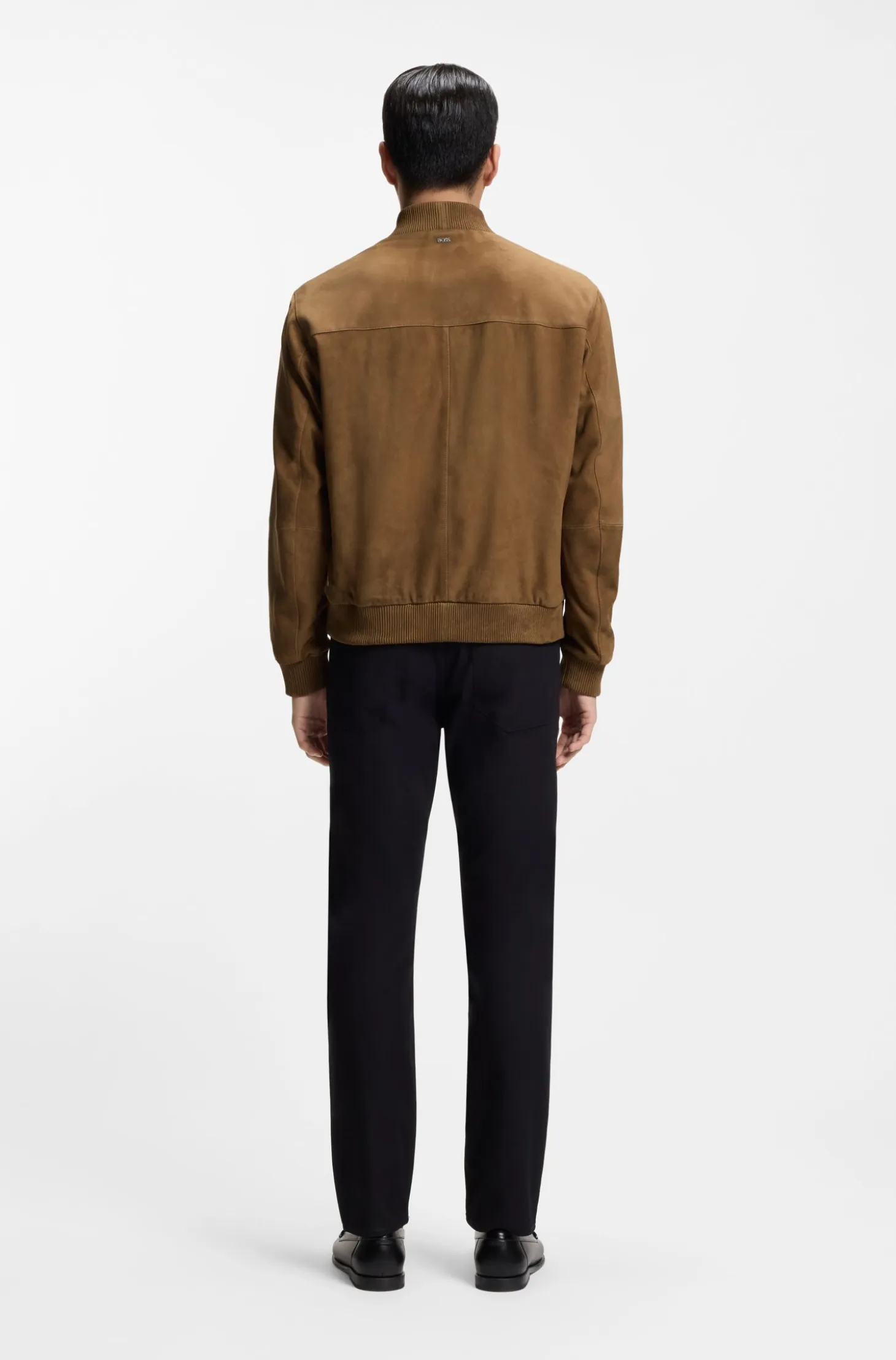 Regular-fit jacket in suede