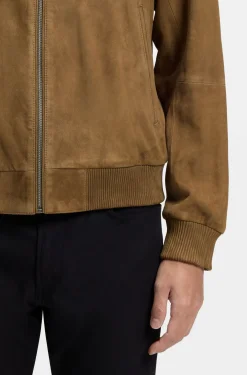 Regular-fit jacket in suede