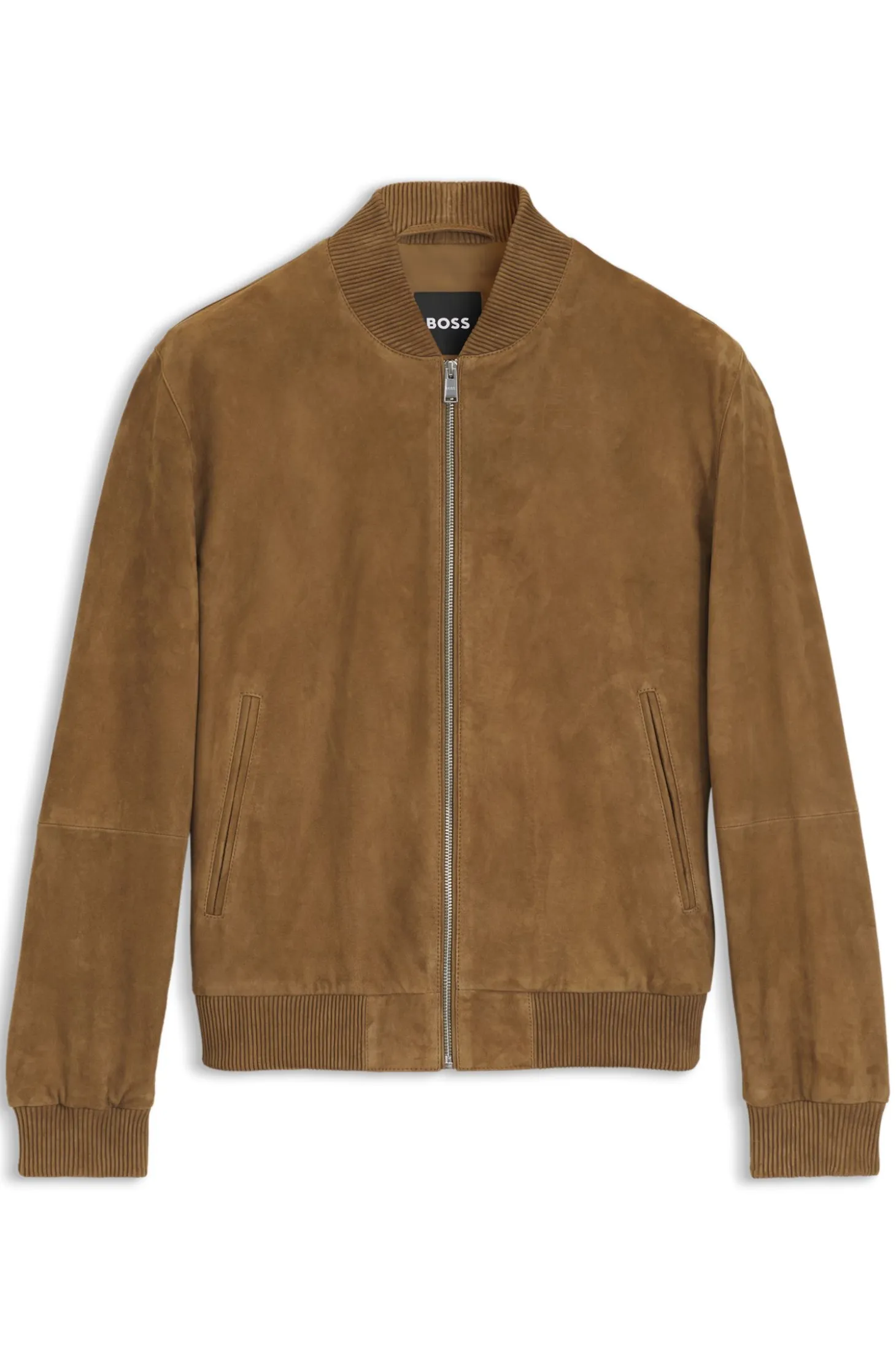 Regular-fit jacket in suede