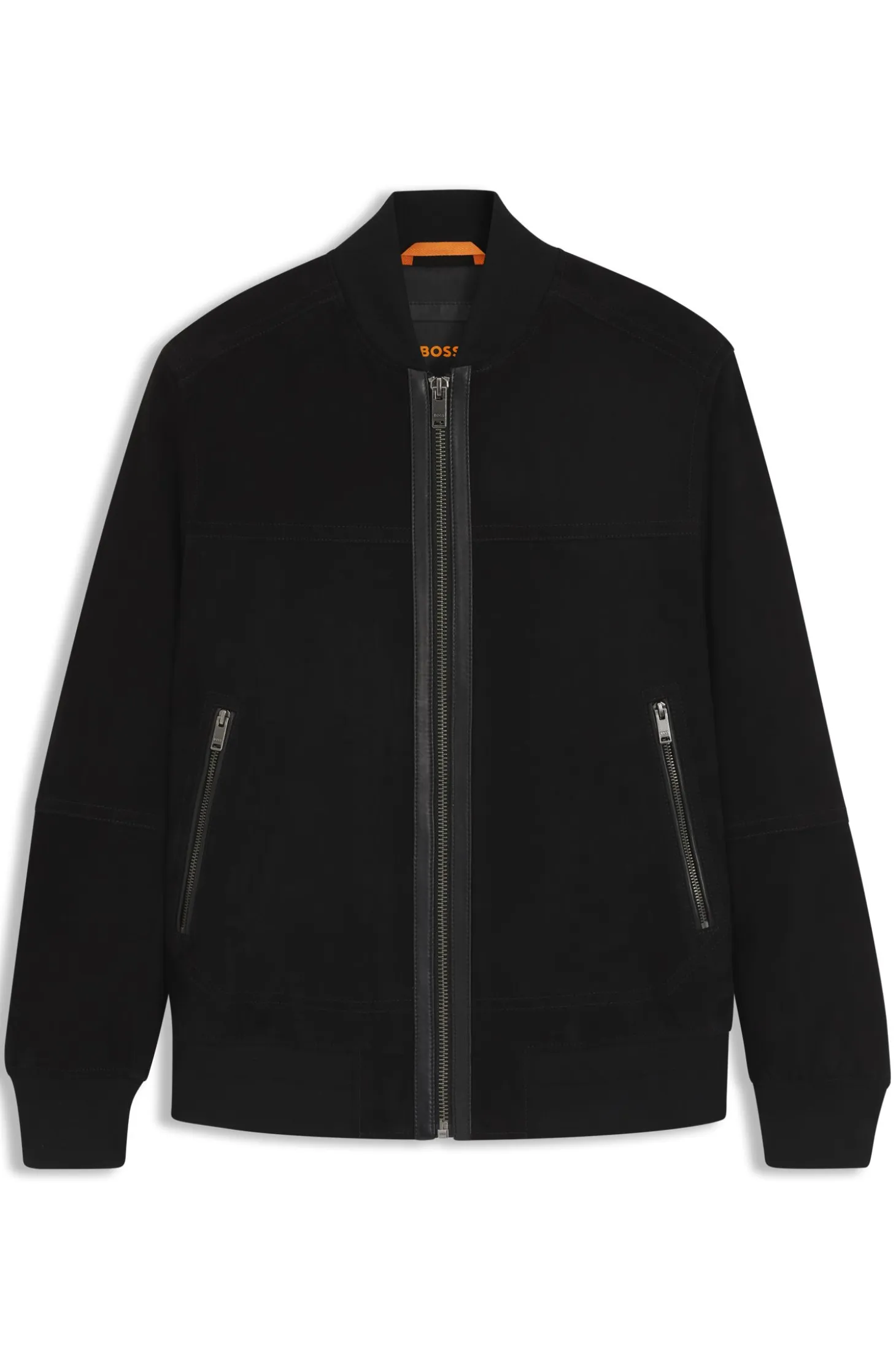 Regular-fit jacket in suede
