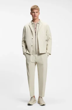 Regular-fit jacket in water-repellent stretch fabric