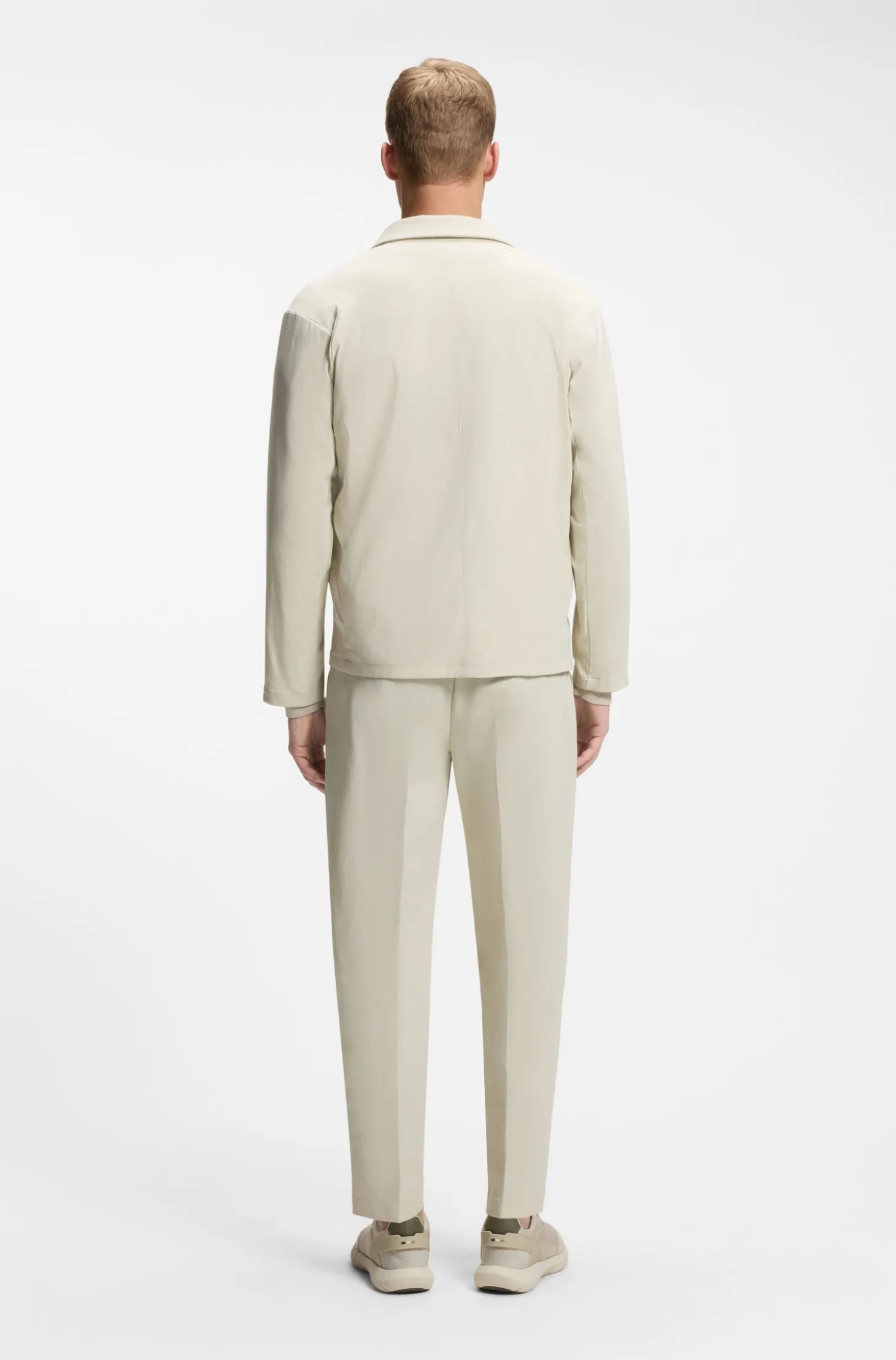 Regular-fit jacket in water-repellent stretch fabric