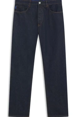 Regular-fit jeans in dark-blue denim