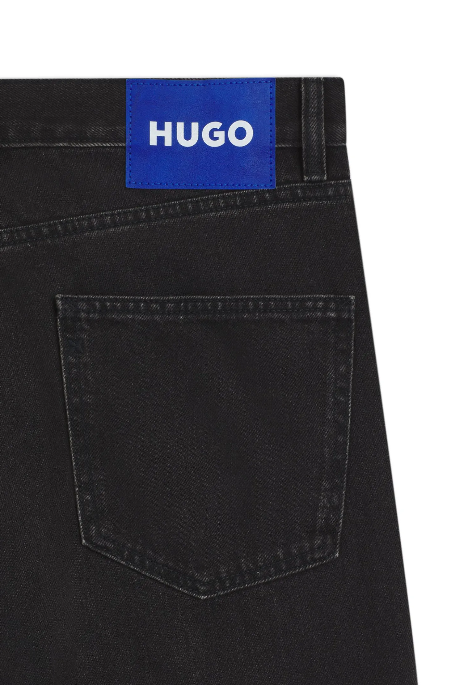 Regular-fit jeans in dark-grey denim