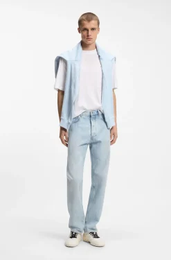 Regular-fit jeans in light-blue denim