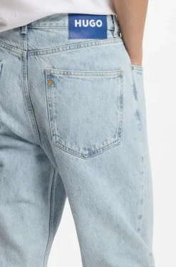 Regular-fit jeans in light-blue denim
