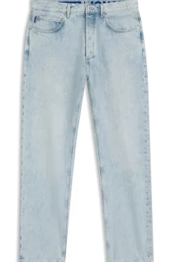 Regular-fit jeans in light-blue denim