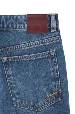 Regular-fit jeans in mid-dark peachy-soft denim