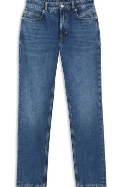 Regular-fit jeans in mid-dark peachy-soft denim