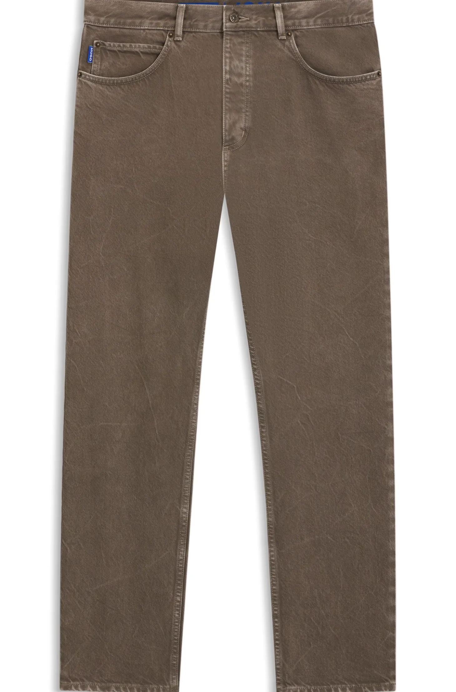Regular-fit jeans in washed denim