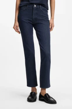 Regular-fit kick flare jeans in stretch denim