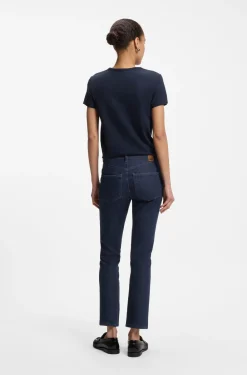 Regular-fit kick flare jeans in stretch denim
