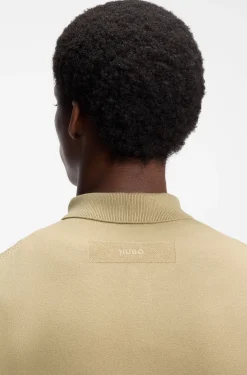 Regular-fit knitted jacket with ribbed trims