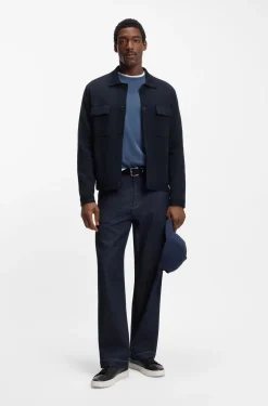 Regular-fit overshirt in cotton