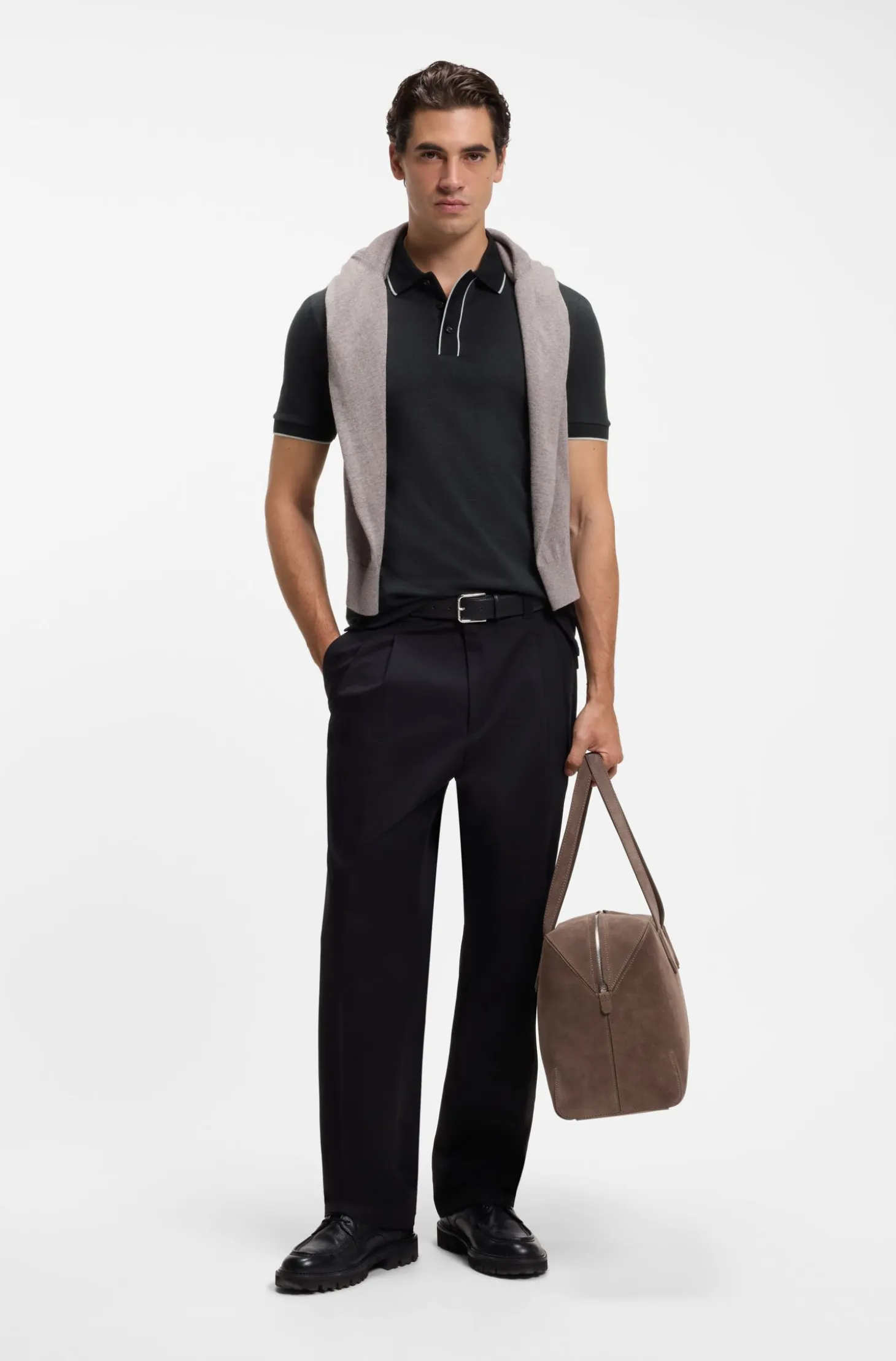 Regular-fit polo shirt in cotton