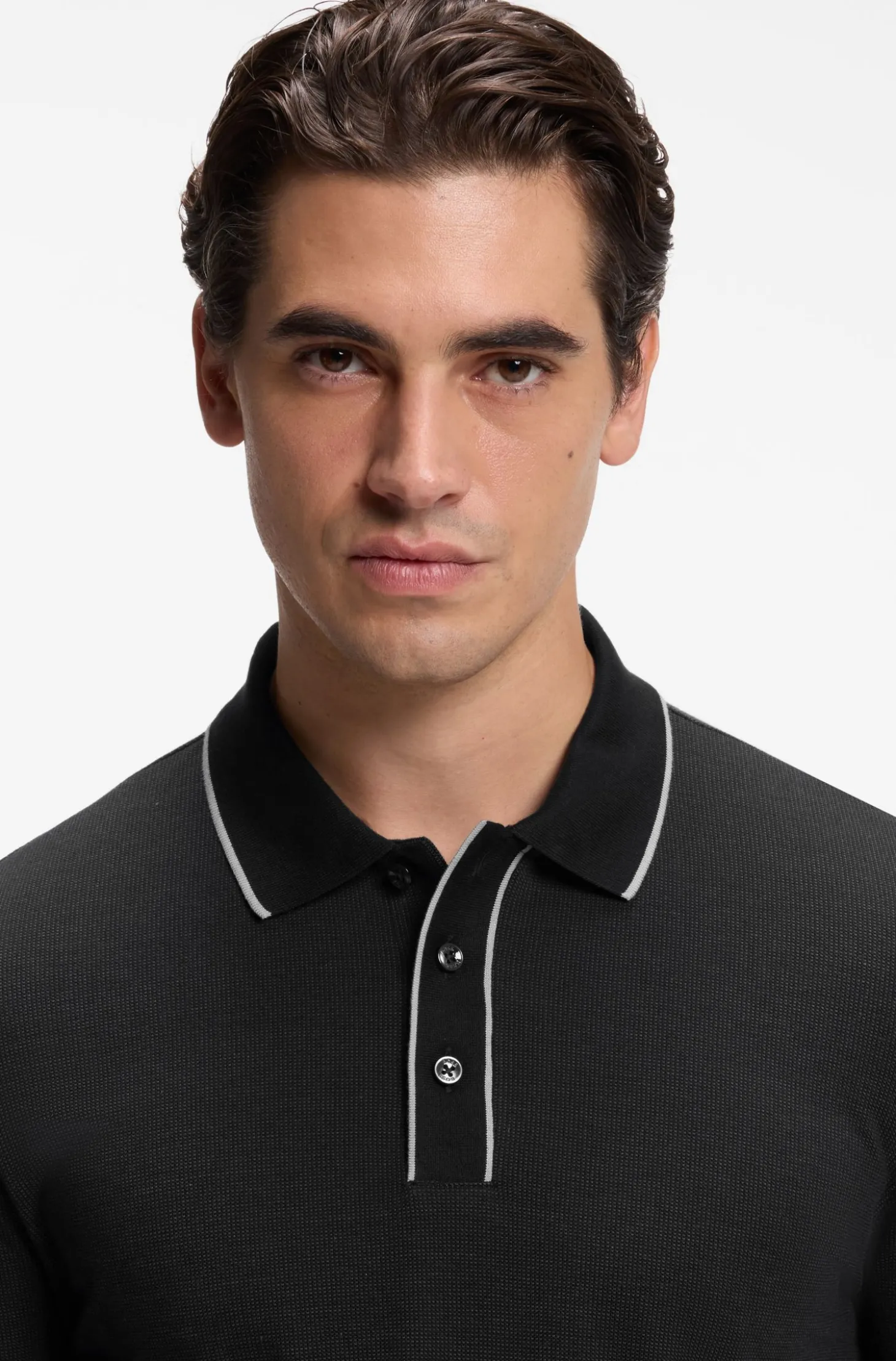 Regular-fit polo shirt in cotton